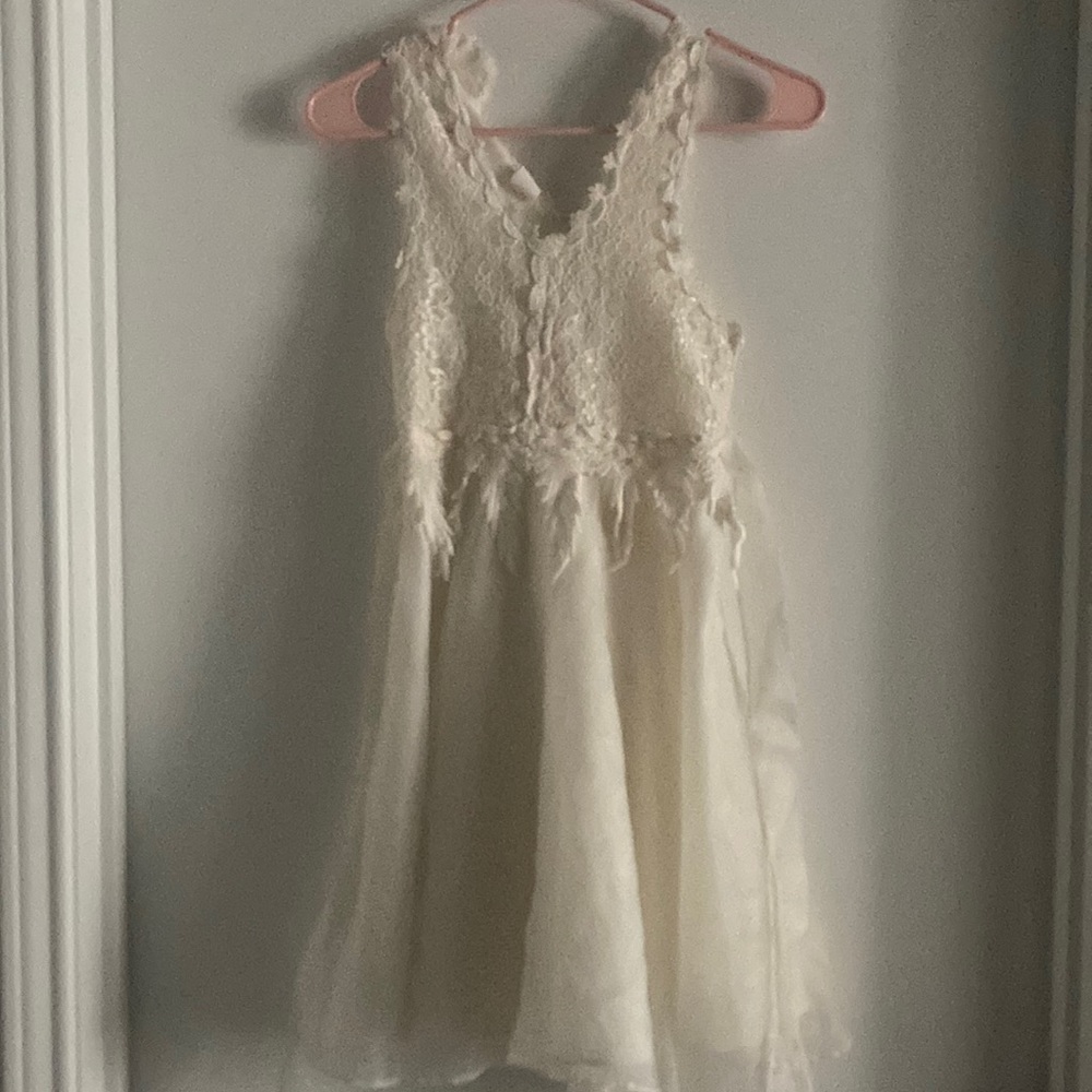 A kids dress, short length dress